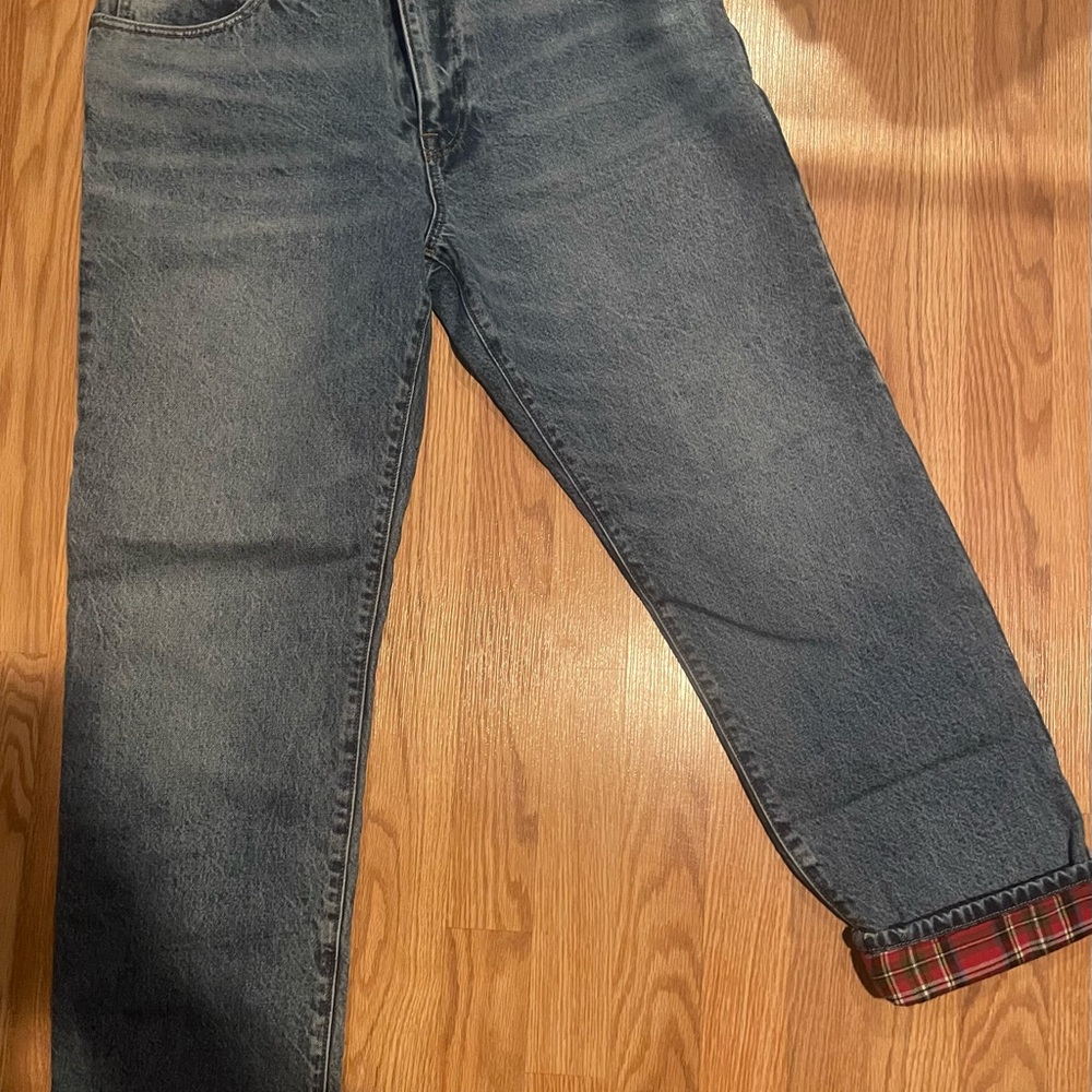 Crew Flannel-Lined Jeans 34x30 Light Blue – NWT – Quick Sale!